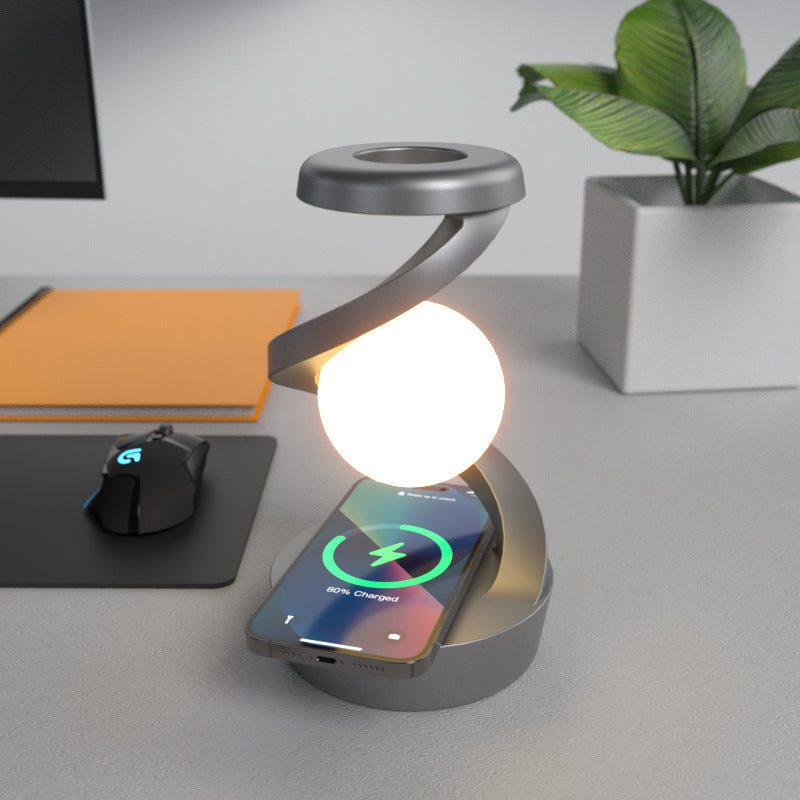 Levitating Ball Lamp with Wireless Charger Levitating Ball Lamp with Wireless Charger